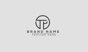 tr logo design template elemento di branding grafico vettoriale. vettore