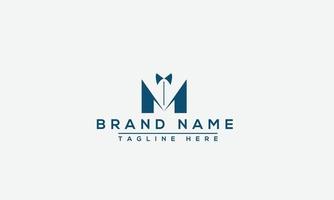 m logo design template elemento di branding grafico vettoriale. vettore