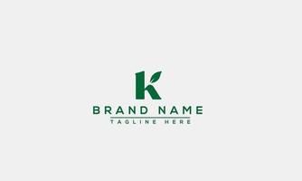 k logo design template elemento di branding grafico vettoriale. vettore