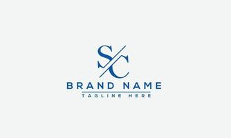 sc logo design modello vettore grafico il branding elemento