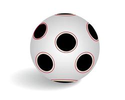 palla per giocando calcio su un' bianca sfondo vettore