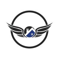 angelo casa vettore logo design.