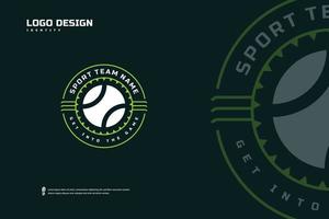 tennis distintivo logo, sport squadra identità. tennis torneo design modello, e-sport distintivo vettore illustrazione