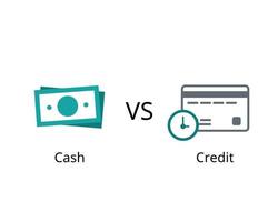 denaro contante confrontare per credito per vedere il differenza di pagamento termine vettore