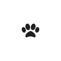 logo di impronte di cane vettore
