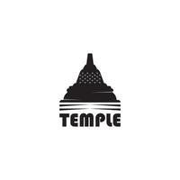 tempio logo vettore illustrazione simbolo design