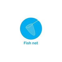pesce netto icona vettore