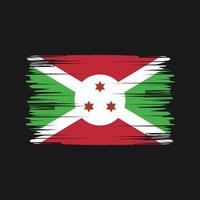 pennellate bandiera burundi. bandiera nazionale vettore