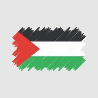 vettore di pennello bandiera palestina. bandiera nazionale