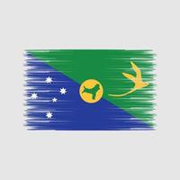 pennello bandiera isole di natale. bandiera nazionale vettore