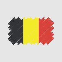 vettore della spazzola della bandiera del Belgio. bandiera nazionale