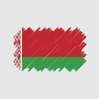 vettore della spazzola della bandiera della bielorussia. bandiera nazionale