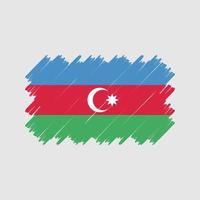 vettore della spazzola della bandiera dell'azerbaigian. bandiera nazionale