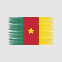 pennello bandiera camerun. bandiera nazionale vettore