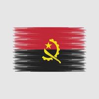 pennello bandiera angola. bandiera nazionale vettore