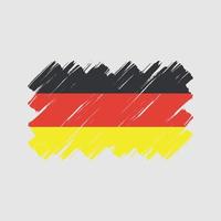 pennellate bandiera germania. bandiera nazionale vettore