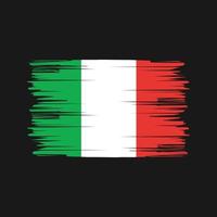 pennellate bandiera italia. bandiera nazionale vettore