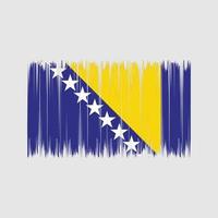 pennello bandiera bosnia. bandiera nazionale vettore