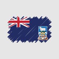 vettore della spazzola della bandiera delle isole falkland. bandiera nazionale