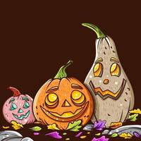 illustrazione di Halloween per personaggio vettore