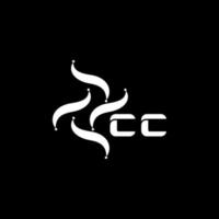 cc lettera logo design su nero sfondo. cc creativo tecnologia minimalista iniziali lettera logo concetto. cc unico moderno piatto astratto vettore lettera logo design.
