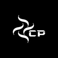 cp lettera logo design su nero sfondo. cp creativo tecnologia minimalista iniziali lettera logo concetto. cp unico moderno piatto astratto vettore lettera logo design.