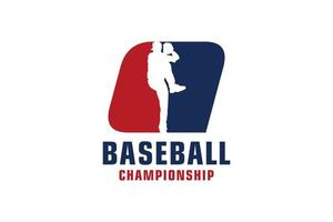 lettera q con logo da baseball. elementi del modello di progettazione vettoriale per la squadra sportiva o l'identità aziendale.