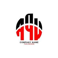 creativo aqw lettera logo design con bianca sfondo vettore