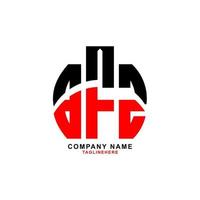 creativo bfz lettera logo design con bianca sfondo vettore