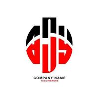 creativo bjy lettera logo design con bianca sfondo vettore