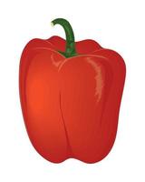 rosso Pepe verdura icona vettore