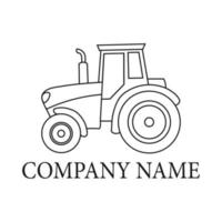 trattore logo design. vettore illustrazione
