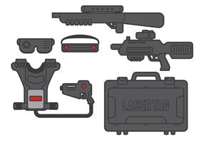 vettore di tag laser
