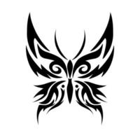illustrazione vettore grafico di farfalla stile design tribale Perfetto per tatuaggio e altro