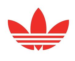 adidas simbolo logo rosso Abiti design icona astratto calcio vettore illustrazione con bianca sfondo