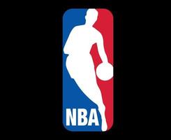 nba logo simbolo rosso e blu design America pallacanestro vettore americano paesi pallacanestro squadre illustrazione con nero sfondo