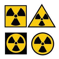 radiazione Pericolo vettore pittogramma.ionizzante radiazione rischio simbolo