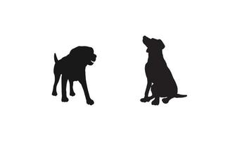 cane formazione logo icona vettore isolato