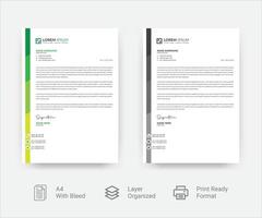 creativo aziendale carta intestata design vettore modello gratuito scaricato file