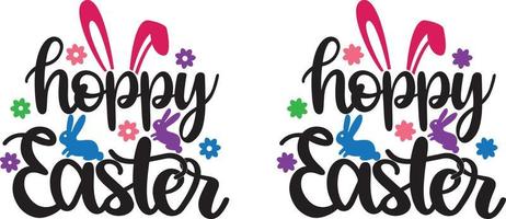 hoppy Pasqua, molla, Pasqua, tulipani fiore, contento Pasqua vettore illustrazione file