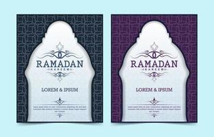copertina per sfondo Ramadan Kareem vettore