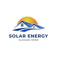 sole solare Casa energia logo design clipart. adatto per solare Tech attività commerciale vettore