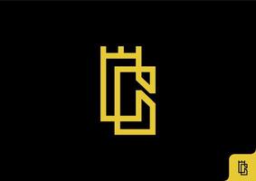 lettera cg logo design piatto minimalista concetto vettore
