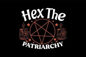 esadecimale il patriarcato, Halloween maglietta design vettore