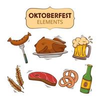 oktoberfest elemento impostato vettore