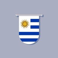illustrazione di Uruguay bandiera modello vettore