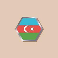 illustrazione di azerbaijan bandiera modello vettore