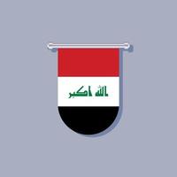 illustrazione di Iraq bandiera modello vettore