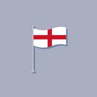 illustrazione di Inghilterra bandiera modello vettore