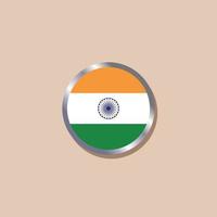 illustrazione di India bandiera modello vettore